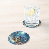 Winter/Kerstman/Kerstmis/Sneeuw Kartonnen Onderzetters (Insitu)