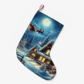 Winter/Kerstman/Kerstmis/Sneeuw Kleine Kerstsok (Voorkant (Hangend))