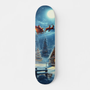 Winter/Kerstman/Kerstmis/Sneeuw Skateboard