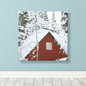 winter kerstmis 99 canvas afdruk (Insitu (Houten vloer))