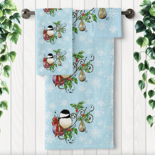 Winter-Kerstmis Bad Handdoek
