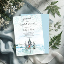 Winter Kerstmis Evergreen Vrijgezellenfeest Invita
