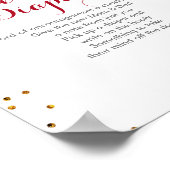 Winter Kerstmis Floral late avond doapers Poster (Hoek)