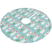 Winter Kerstmis Llamas | FEESTDAGEN Kerstboom Rok (Gekanteld)