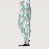 Winter Kerstmis Llamas | FEESTDAGEN Leggings (Links)