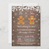 Winter Kerstmis Openbare uitnodiging (Voorkant)