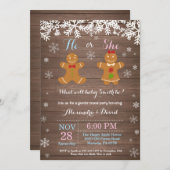 Winter Kerstmis Openbare uitnodiging (Voorkant / Achterkant)