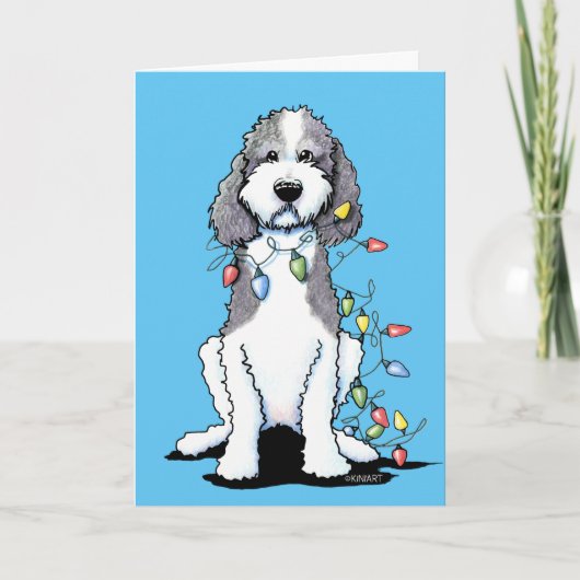 Winter Kerstmis Parti Doodle Feestdagen Kaart (Voorkant)