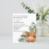 Winter Kerstmis Pine Bouquet Weddenschap (Staand voorkant)