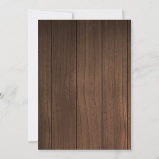 Winter Kerstmis pinecone-uitnodiging Kaart (Achterkant)