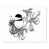 Winter-Kerstmis Rubberstempel (Afrduk)