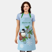 Winter-Kerstmis Schort (Gedragen)