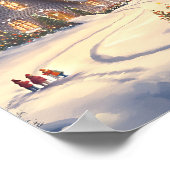 Winter Kerstmuur Kunst Prints (Hoek)