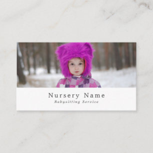 Winter Kind, Babysitter, Dagopvang, Nursery Visitekaartje