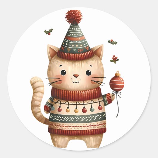 Winter Kitten Stickers (Voorkant)