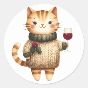 Winter Kitten Stickers