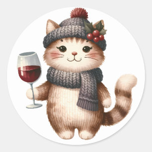 Winter Kitten Stickers