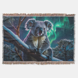 Winter Koala en Zuiderlicht Deken