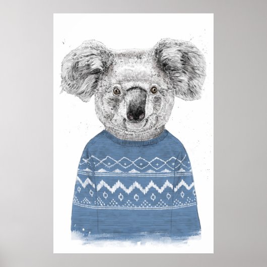 Winter koala poster (Voorkant)