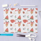 Winter Koude Vakantie Kerst Rustiek Kraft Land Tissuepapier (Craft)