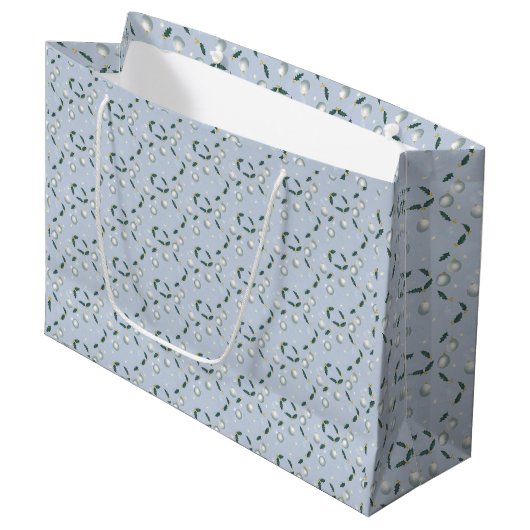 Winter Krans Cadeautas (Voorkant Gekanteld)