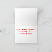 Winter Krans Feestdagen Kaart (Binnen)