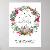 Winter Kranz 'In Loving Memory' Bord Poster (Voorkant)