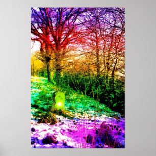 Winter kunst geest poster