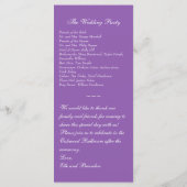 Winter Lace over het Paarse weddenschapsprogramma Programma (Achterkant)