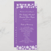 Winter Lace over het Paarse weddenschapsprogramma Programma (Voorkant / Achterkant)