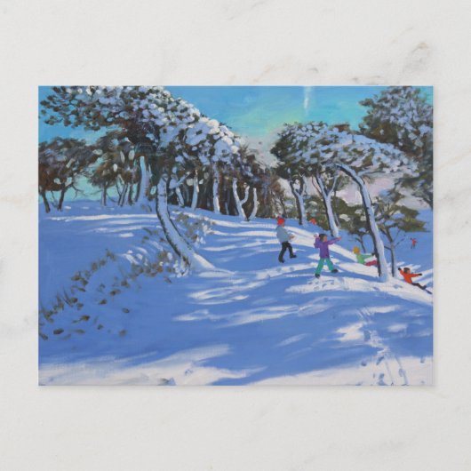 Winter Ladmanlow Derbyshire 2013 Briefkaart (Voorkant)