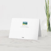 Winter Lake Waterverf Romantisch Ik hou van je Kaart (Achterkant)