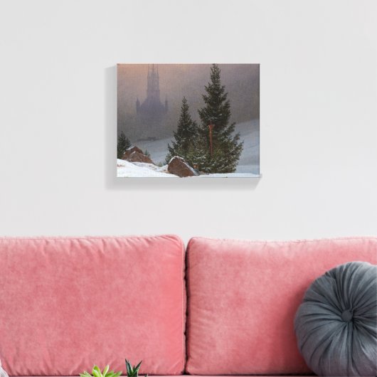 Winter Landscape, 1811, van Caspar David Friedrich Canvas Afdruk (Insitu (Woonkamer))
