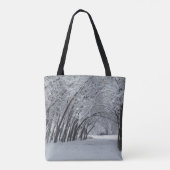 Winter Landscape Custom All-Over-Print Canvas tas (Achterkant)