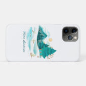Winter Landscape Green iPhone/iPad case (Achterkant (horizontaal))