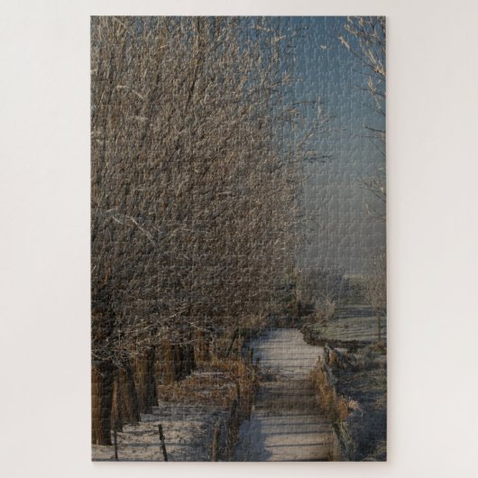 Winter landscape legpuzzel (Verticaal)
