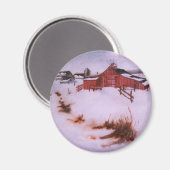 Winter Landscape Magnet Magneet (Voorkant / Achterkant)