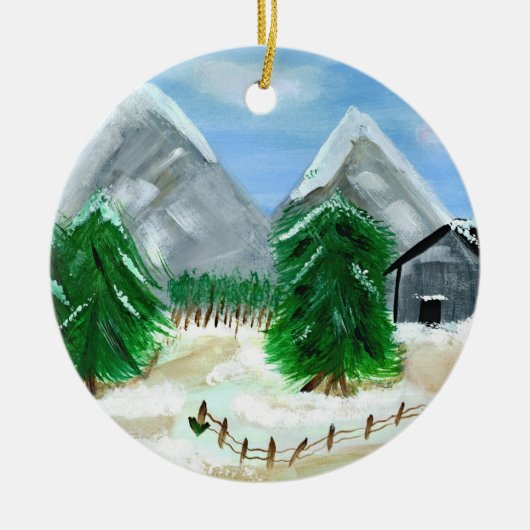 Winter Landscape Ornament (Voorkant)