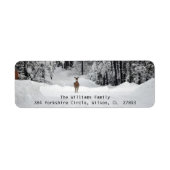 Winter Landscape Photo Return Label (Voorkant)