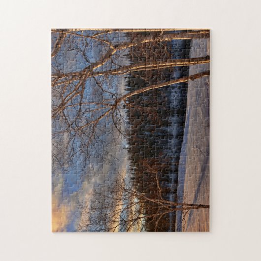 Winter Landscape Québec. Legpuzzel (Verticaal)