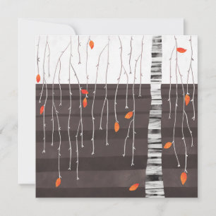 Winter Landscape Tree Art Kaart
