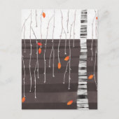 Winter Landschap Boom Kunst Briefkaart (Voorkant)