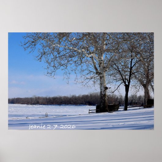Winter Landschap Poster (Voorkant)