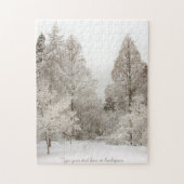 Winter Landschap Puzzle Persoonlijke winterbomen Legpuzzel (Verticaal)