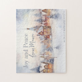 Winter Landschap Sneeuw Kerstcadeau Legpuzzel