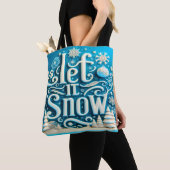 Winter Let it Snow Canvas tas (Dichtbij)