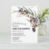 Winter Levensfeest Katoen Groenbladeren Kaart (Staand voorkant)