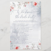 Winter Liefde in sneeuw Wie kent de bruid beste sp (Voorkant)