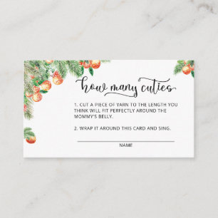 Winter Little Cutie raad hoeveel delen Informatiekaartje