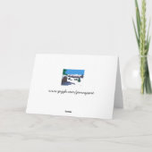 Winter Log Cabin Card Feestdagen Kaart (Achterkant)